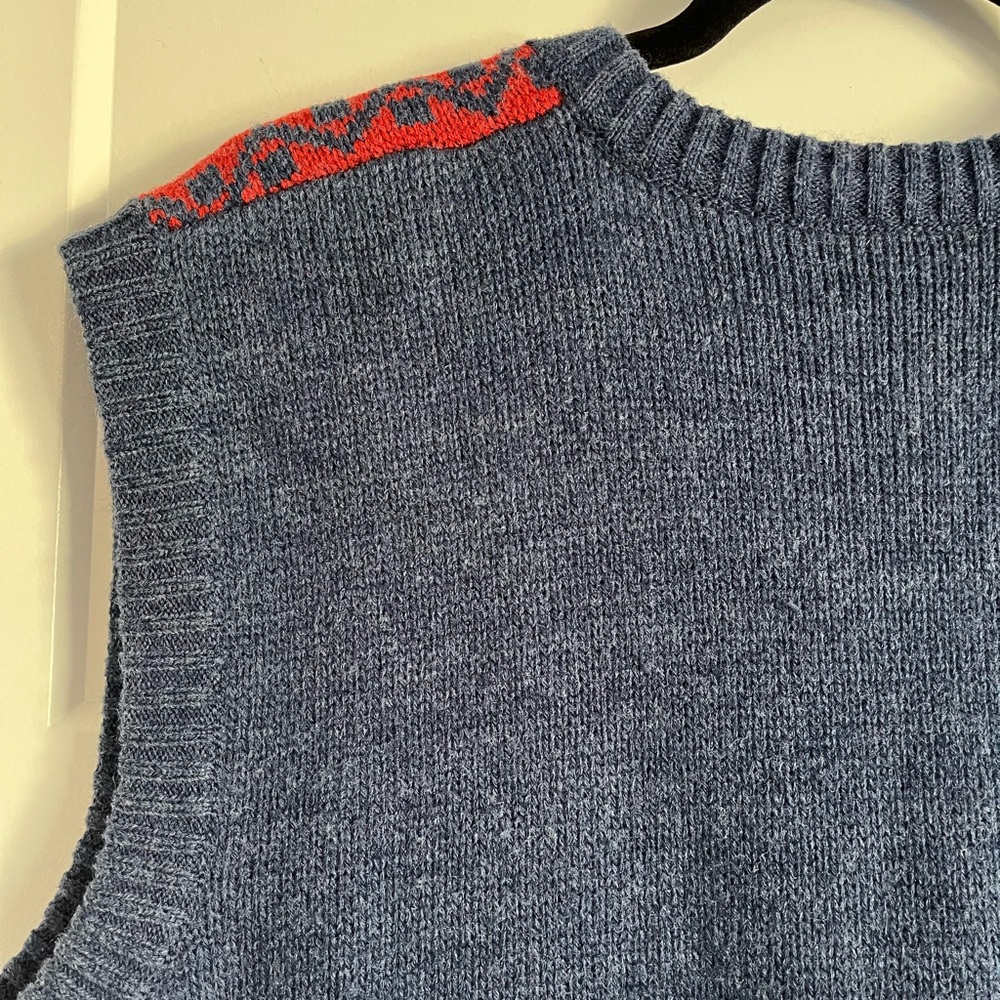 Vintage Multicolored Sweater Vest Size Medium - Picture 12 of 14